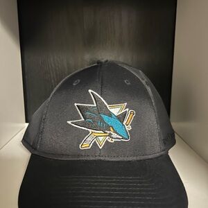 San Jose Sharks Reebok Flex Fit Hat Size S/M